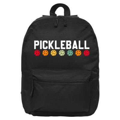 Pickleball Vintage 16 in Basic Backpack