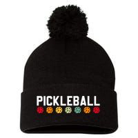 Pickleball Vintage Pom Pom 12in Knit Beanie