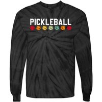 Pickleball Vintage Tie-Dye Long Sleeve Shirt