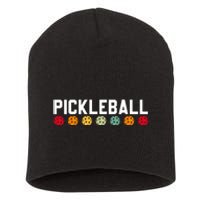 Pickleball Vintage Short Acrylic Beanie