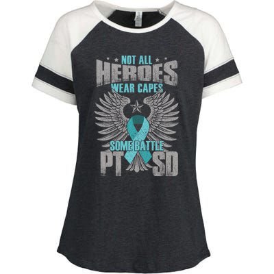 Ptsd Veteran Ptsd Gift Enza Ladies Jersey Colorblock Tee