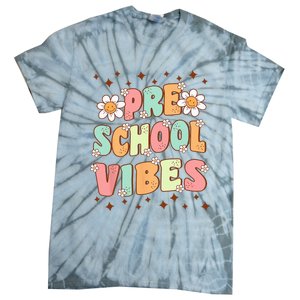 Preschool Vibes PreK Team Retro First Day Of School Tie-Dye T-Shirt