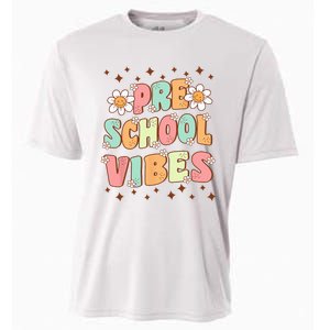 Preschool Vibes PreK Team Retro First Day Of School Cooling Performance Crew T-Shirt