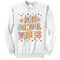 Preschool Vibes PreK Team Retro First Day Of School Sweatshirt