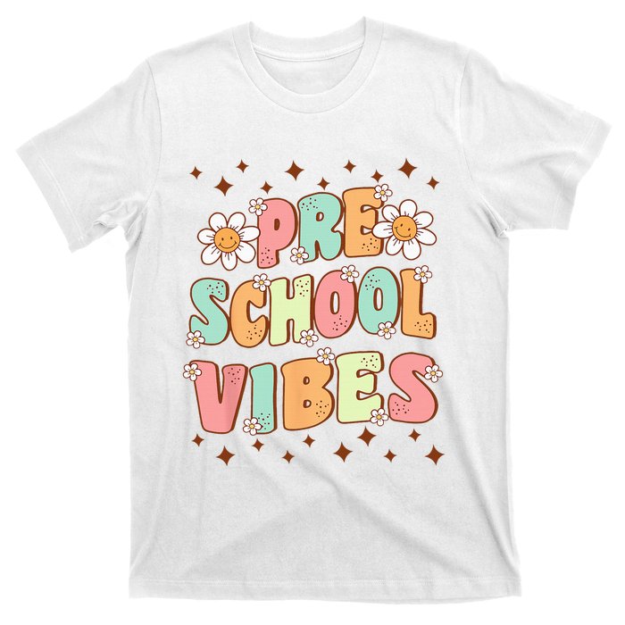 Preschool Vibes PreK Team Retro First Day Of School T-Shirt