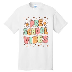 Preschool Vibes PreK Team Retro First Day Of School Tall T-Shirt