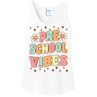 Preschool Vibes PreK Team Retro First Day Of School Ladies Essential Tank