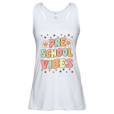 Preschool Vibes PreK Team Retro First Day Of School Ladies Essential Flowy Tank