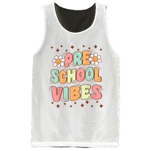 Preschool Vibes PreK Team Retro First Day Of School Mesh Reversible Basketball Jersey Tank