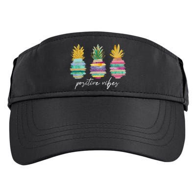 Positive Vibe Pineapple Transfer Day Infertility Ivf Mom Dad Adult Drive Performance Visor