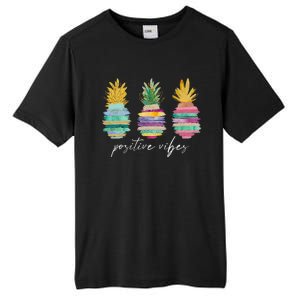 Positive Vibe Pineapple Transfer Day Infertility Ivf Mom Dad Tall Fusion ChromaSoft Performance T-Shirt