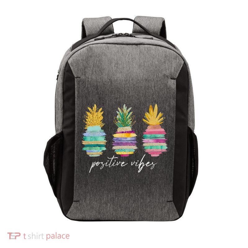 Positive Vibe Pineapple Transfer Day Infertility Ivf Mom Dad Vector Backpack