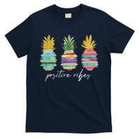 Positive Vibe Pineapple Transfer Day Infertility Ivf Mom Dad T-Shirt