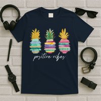 Positive Vibe Pineapple Transfer Day Infertility Ivf Mom Dad T-Shirt