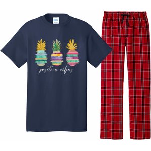 Positive Vibe Pineapple Transfer Day Infertility Ivf Mom Dad Pajama Set