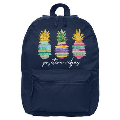 Positive Vibe Pineapple Transfer Day Infertility Ivf Mom Dad 16 in Basic Backpack