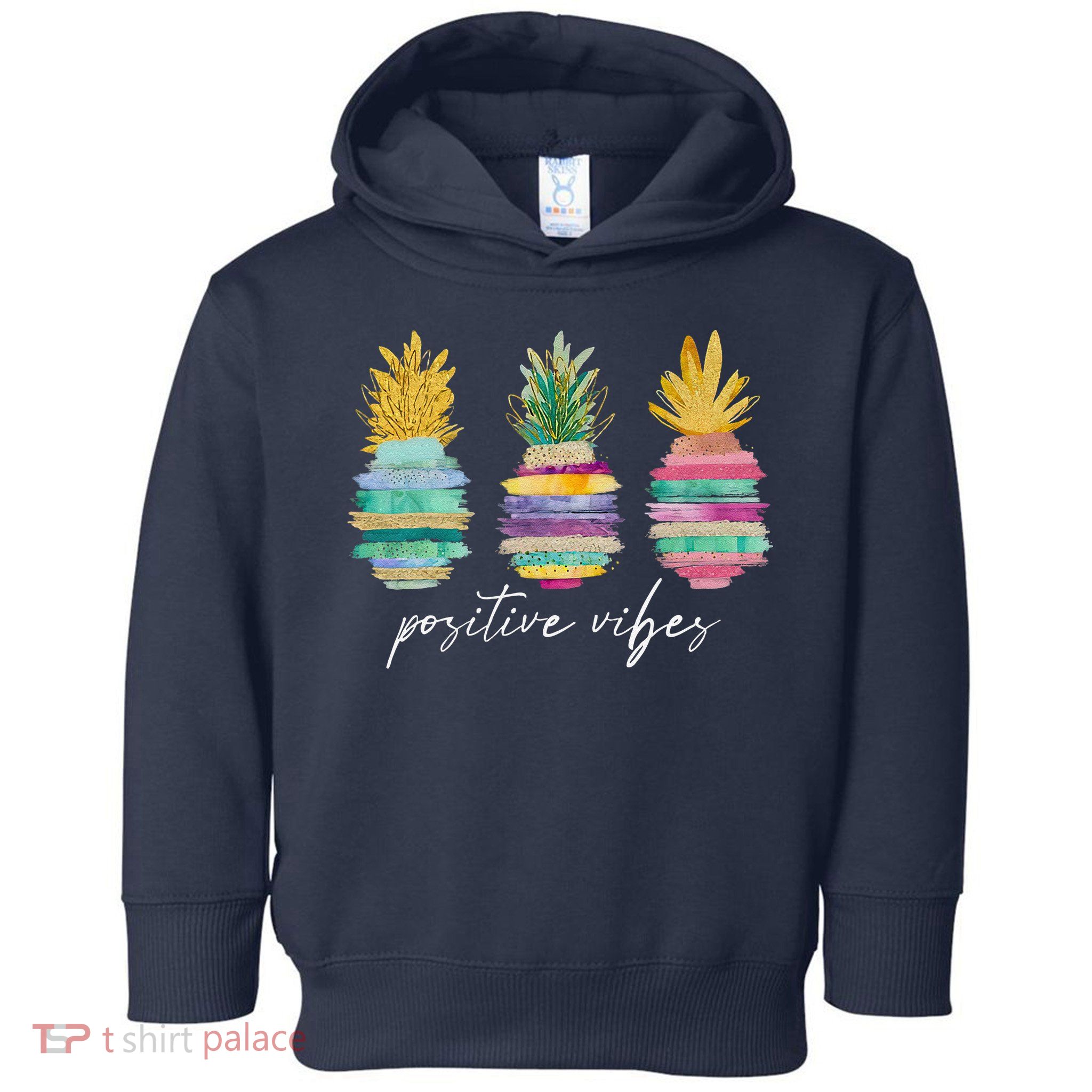 Positive Vibe Pineapple Transfer Day Infertility Ivf Mom Dad Toddler Hoodie