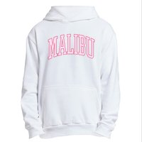 Preppy Varsity Pink Malibu CA California Font Urban Pullover Hoodie