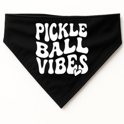 Pickleball Vibes Play Pickleball With Love USA-Made Doggie Bandana