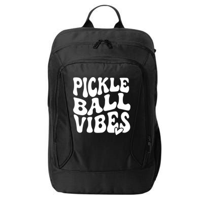 Pickleball Vibes Play Pickleball With Love City Backpack