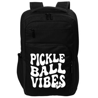 Pickleball Vibes Play Pickleball With Love Impact Tech Backpack