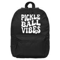 Pickleball Vibes Play Pickleball With Love 16 in Basic Backpack