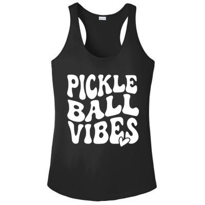 Pickleball Vibes Play Pickleball With Love Ladies PosiCharge Competitor Racerback Tank