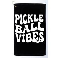 Pickleball Vibes Play Pickleball With Love Golf Towel