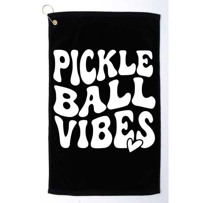 Pickleball Vibes Play Pickleball With Love Golf Towel