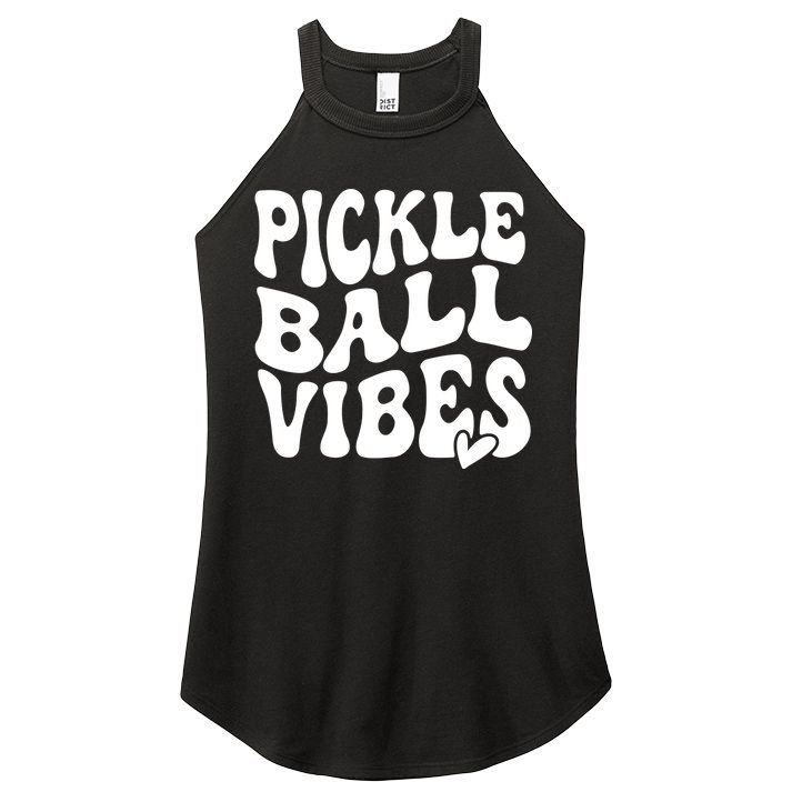 Pickleball Vibes Play Pickleball With Love Women's Perfect Tri Rocker Tank
