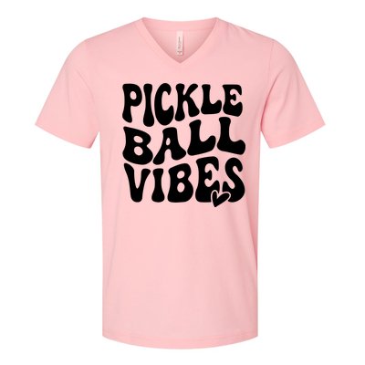 Pickleball Vibes Play Pickleball With Love V-Neck T-Shirt