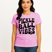 Pickleball Vibes Play Pickleball With Love Womens T-Shirt