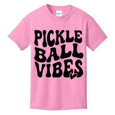Pickleball Vibes Play Pickleball With Love Kids T-Shirt