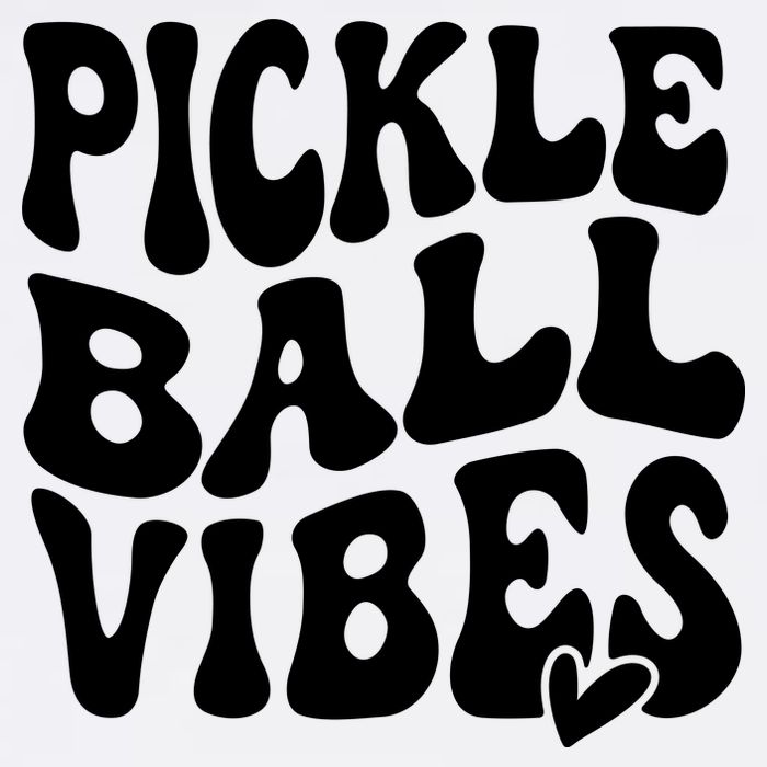Pickleball Vibes Play Pickleball With Love Garment-Dyed Sweatshirt