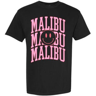 Preppy Varsity Pink Malibu California Garment-Dyed Heavyweight T-Shirt