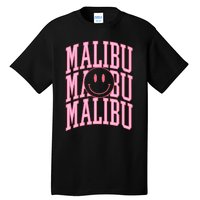 Preppy Varsity Pink Malibu California Tall T-Shirt