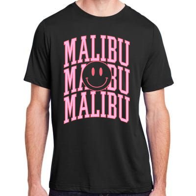 Preppy Varsity Pink Malibu California Adult ChromaSoft Performance T-Shirt