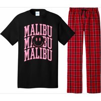 Preppy Varsity Pink Malibu California Pajama Set