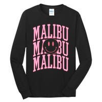 Preppy Varsity Pink Malibu California Tall Long Sleeve T-Shirt