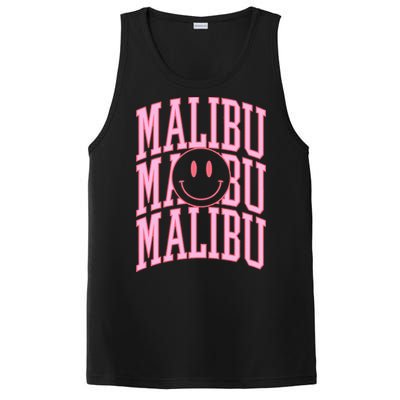 Preppy Varsity Pink Malibu California PosiCharge Competitor Tank