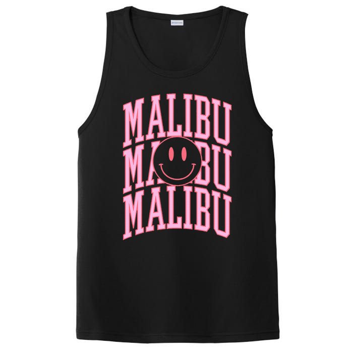 Preppy Varsity Pink Malibu California PosiCharge Competitor Tank