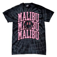 Preppy Varsity Pink Malibu California Tie-Dye T-Shirt