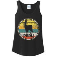 Peru Vicuna Peruvian Retro Vintage Ladies Essential Tank