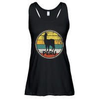 Peru Vicuna Peruvian Retro Vintage Ladies Essential Flowy Tank