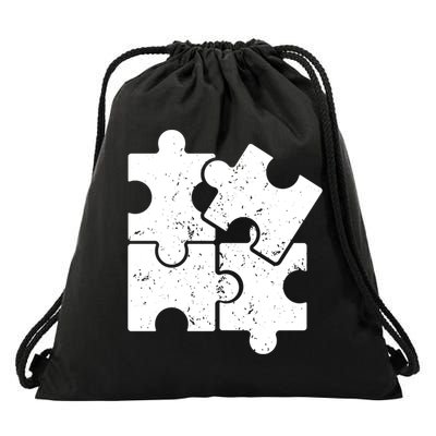 Puzzle Vintage Puzzles Pieces Gift Drawstring Bag