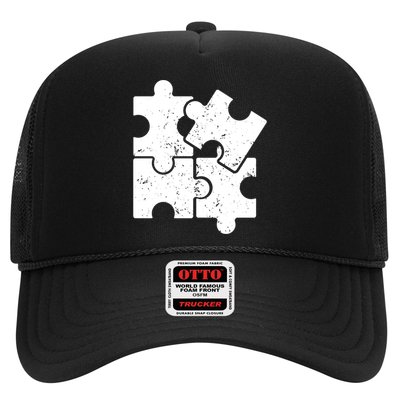 Puzzle Vintage Puzzles Pieces Gift Trucker Hat