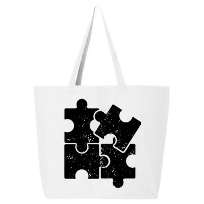 Puzzle Vintage Puzzles Pieces Gift 25L Jumbo Tote