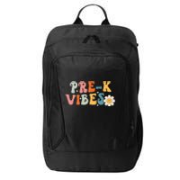 PreK Vibes Pre Kindergarten Team Retro 1st Day Of School City Backpack