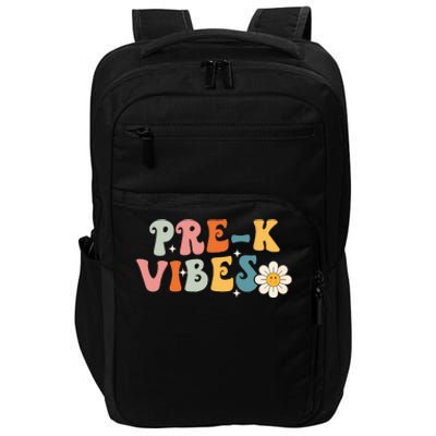 PreK Vibes Pre Kindergarten Team Retro 1st Day Of School Impact Tech Backpack