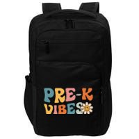 Pre-K Vibes - Pre Kindergarten Team Retro 1st Day of School Impact Tech Backpack